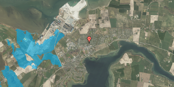 Oversvømmelsesrisiko fra vandløb på Solbakken 318, 5330 Munkebo