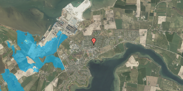Oversvømmelsesrisiko fra vandløb på Solbakken 320, 5330 Munkebo