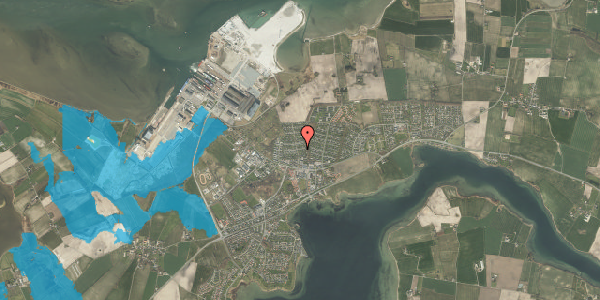 Oversvømmelsesrisiko fra vandløb på Solbakken 404, 5330 Munkebo