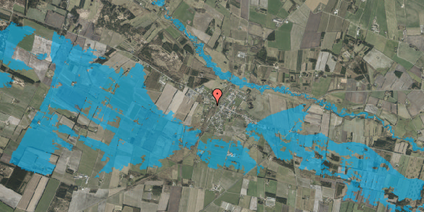 Oversvømmelsesrisiko fra vandløb på Slåenvej 3, 7200 Grindsted