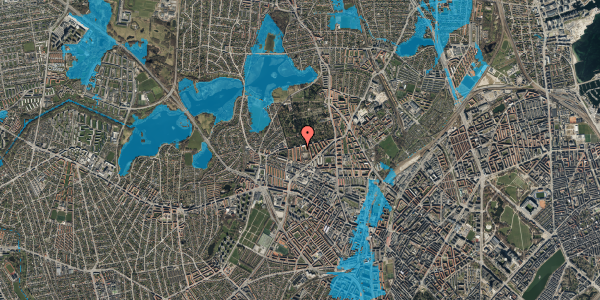 Oversvømmelsesrisiko fra vandløb på Degnestavnen 29, st. , 2400 København NV
