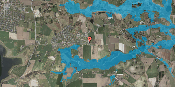Oversvømmelsesrisiko fra vandløb på Elmeholmen 6, 4000 Roskilde
