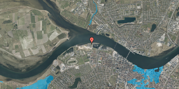 Oversvømmelsesrisiko fra vandløb på Fjordbyen 102, 9000 Aalborg