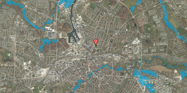 Oversvømmelsesrisiko fra vandløb på Skibhusvej 51, 5000 Odense C