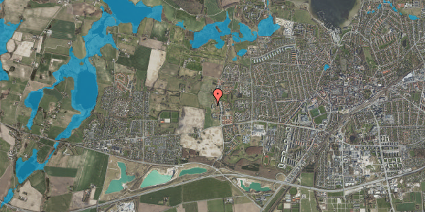 Oversvømmelsesrisiko fra vandløb på Birkekær 29, 4000 Roskilde