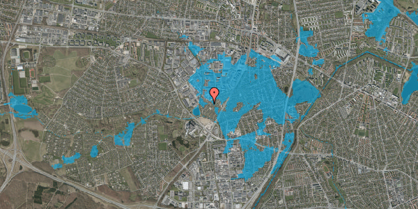 Oversvømmelsesrisiko fra vandløb på Hf. Islegaard 253, 2730 Herlev