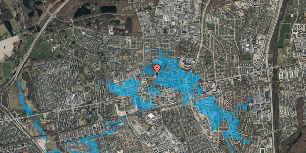 Oversvømmelsesrisiko fra vandløb på Stadionvej 84, 3. 1, 2600 Glostrup