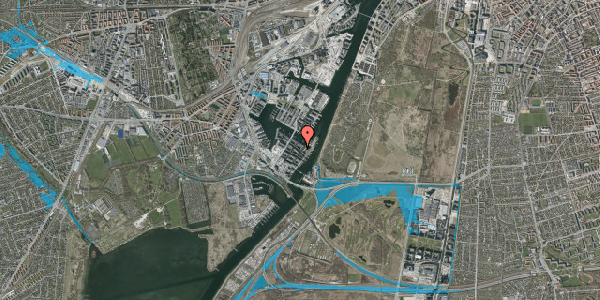 Oversvømmelsesrisiko fra vandløb på Ernie Wilkins Vej 17, kl. 171, 2450 København SV