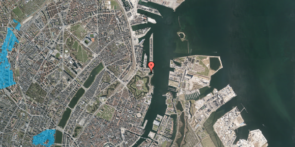 Oversvømmelsesrisiko fra vandløb på Langelinie 15, 2100 København Ø