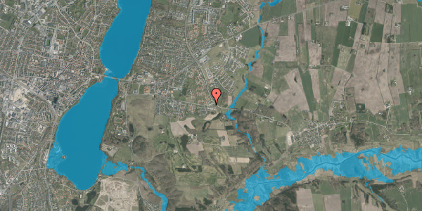 Oversvømmelsesrisiko fra vandløb på Spangsbjerg Toft 13, 8800 Viborg