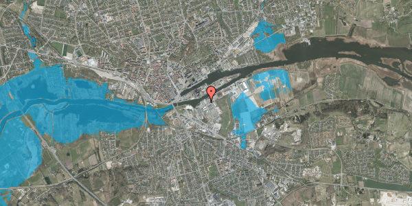 Oversvømmelsesrisiko fra vandløb på Tronholmen 17, 8960 Randers SØ