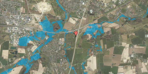Oversvømmelsesrisiko fra vandløb på Hvilehøjvej 504, 5220 Odense SØ