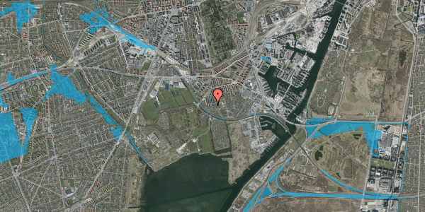 Oversvømmelsesrisiko fra vandløb på Tartinisvej 31, 2. 214, 2450 København SV