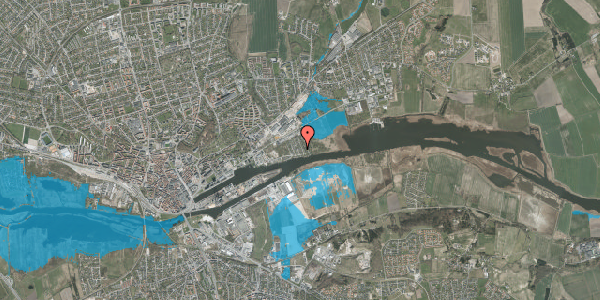 Oversvømmelsesrisiko fra vandløb på Hertugvejen 8, 8930 Randers NØ