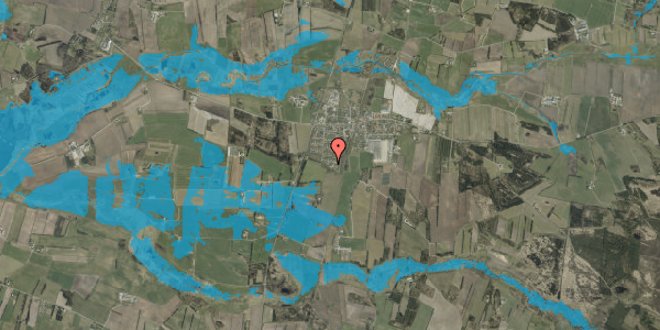 Oversvømmelsesrisiko fra vandløb på Skovduevej 12, 6980 Tim