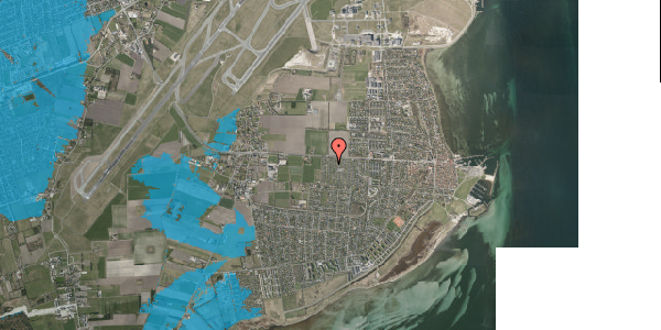 Oversvømmelsesrisiko fra vandløb på Hf. Maglebylund 105, 2791 Dragør