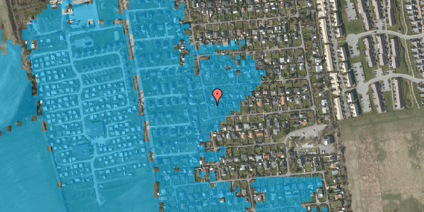 Oversvømmelsesrisiko fra vandløb på Elmestien 26, 2791 Dragør