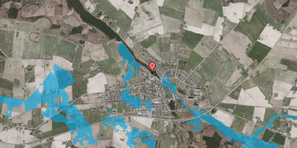Oversvømmelsesrisiko fra vandløb på Lillemark 25, 4990 Sakskøbing