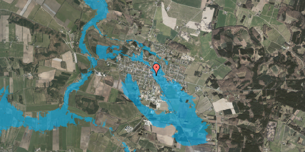 Oversvømmelsesrisiko fra vandløb på Torvegade 2D, 8963 Auning