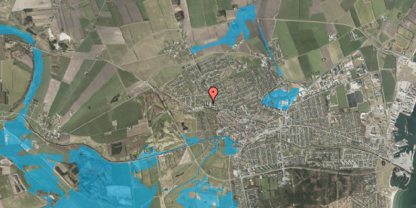 Oversvømmelsesrisiko fra vandløb på Sygehusvej 8, 1. , 8500 Grenaa