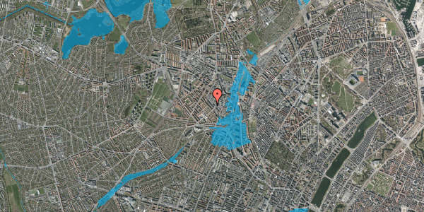 Oversvømmelsesrisiko fra vandløb på Glentevej 61, 2400 København NV