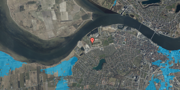 Oversvømmelsesrisiko fra vandløb på Skydebanevej 96, 9000 Aalborg