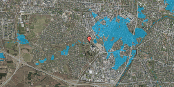 Oversvømmelsesrisiko fra vandløb på Øster Hanevad 51, 2740 Skovlunde
