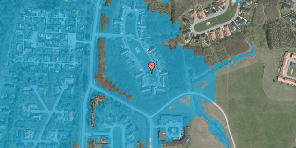 Oversvømmelsesrisiko fra vandløb på Hasselurten 52, 7500 Holstebro