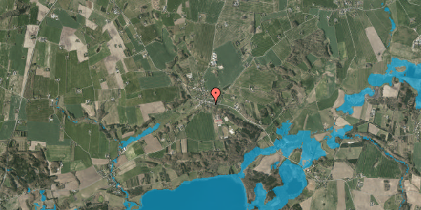 Oversvømmelsesrisiko fra vandløb på Låsbyvej 153B, st. tv, 8660 Skanderborg