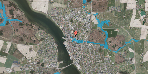 Oversvømmelsesrisiko fra vandløb på Thorsensvej 46, 4800 Nykøbing F