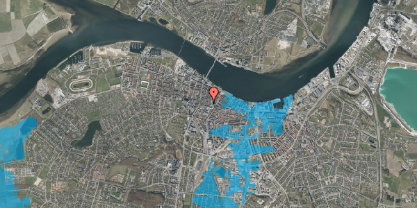 Oversvømmelsesrisiko fra vandløb på Adelgade 12, 2. , 9000 Aalborg