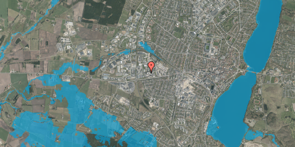 Oversvømmelsesrisiko fra vandløb på Ærøvej 16, 8800 Viborg