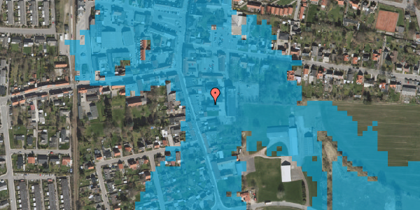 Oversvømmelsesrisiko fra vandløb på Korngården 6, 2. l121, 4660 Store Heddinge