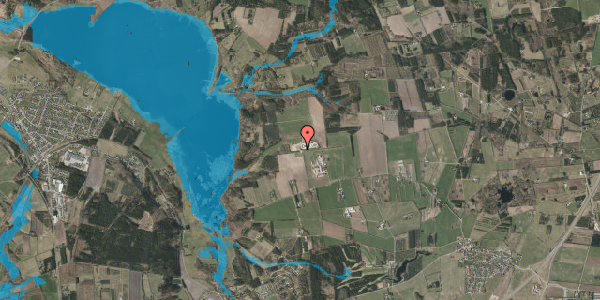 Oversvømmelsesrisiko fra vandløb på Ellingvej 16B, 8600 Silkeborg