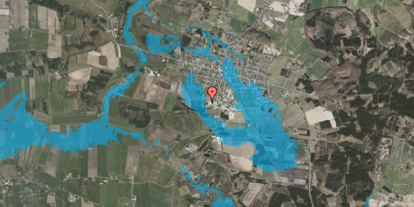 Oversvømmelsesrisiko fra vandløb på Industrivej 33A, 1. , 8963 Auning