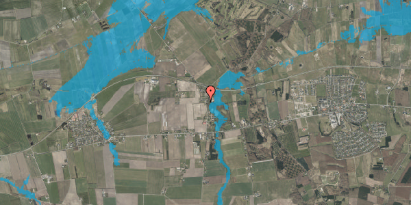 Oversvømmelsesrisiko fra vandløb på Restrup Kærvej 21B, 9240 Nibe