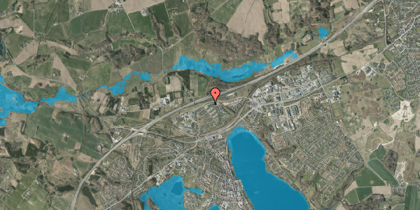 Oversvømmelsesrisiko fra vandløb på Kongefolden 12, st. mf, 8660 Skanderborg