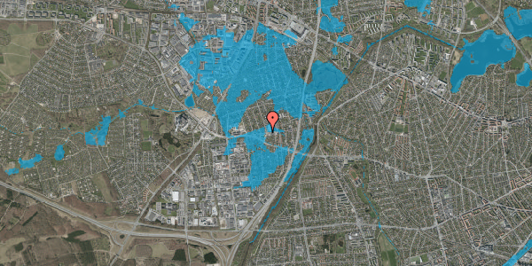 Oversvømmelsesrisiko fra vandløb på Islevbrovej 54C, 1. , 2610 Rødovre