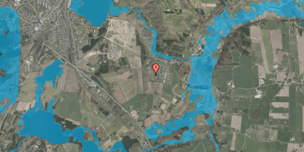 Oversvømmelsesrisiko fra vandløb på Bruunshåbvej 12B, 8800 Viborg
