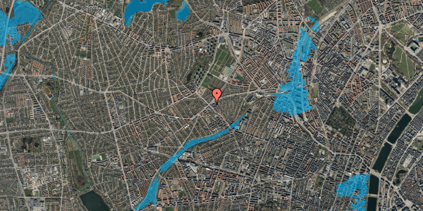 Oversvømmelsesrisiko fra vandløb på Hillerødgade 179, 2400 København NV