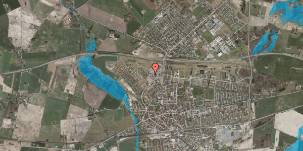 Oversvømmelsesrisiko fra vandløb på Klosterparks Alle 75, 4100 Ringsted