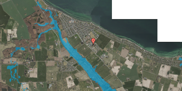 Oversvømmelsesrisiko fra vandløb på Egehaven 38, 4600 Køge