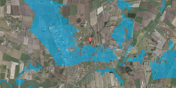 Oversvømmelsesrisiko fra vandløb på Bjerreskovparken 13, 6760 Ribe