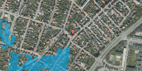 Oversvømmelsesrisiko fra vandløb på Søndergade 82, 1. , 9900 Frederikshavn