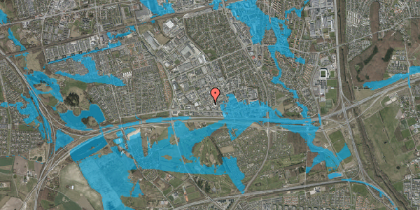 Oversvømmelsesrisiko fra vandløb på Dalager 15, 2605 Brøndby