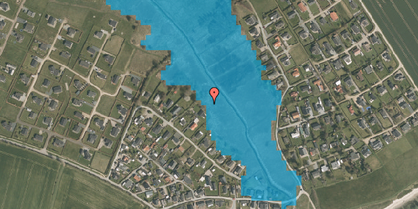 Oversvømmelsesrisiko fra vandløb på Flovt Strand 15, 6100 Haderslev