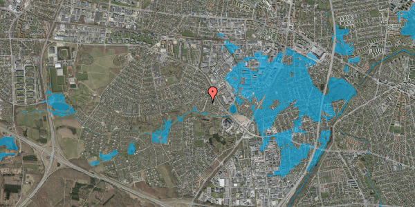Oversvømmelsesrisiko fra vandløb på Vester Hanevad 27, 2740 Skovlunde