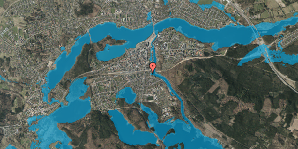 Oversvømmelsesrisiko fra vandløb på Åhavevej 70A, 8600 Silkeborg