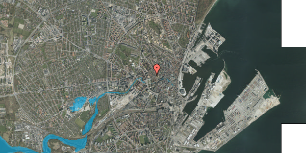 Oversvømmelsesrisiko fra vandløb på Møllegade 32, 8000 Aarhus C