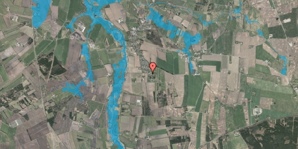 Oversvømmelsesrisiko fra vandløb på Birkebakken 18, 7800 Skive